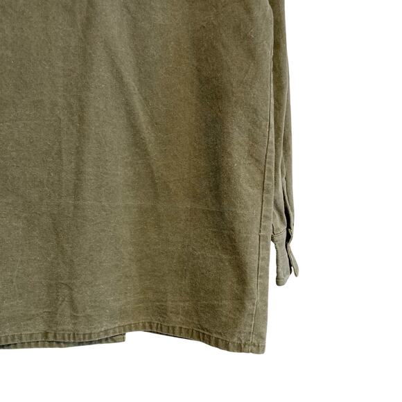 Vintage 90s Army Green Double Breasted Lightweight Skater Cotton Jacket Sz Small - Picture 13 of 16